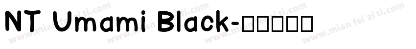 NT Umami Black字体转换
